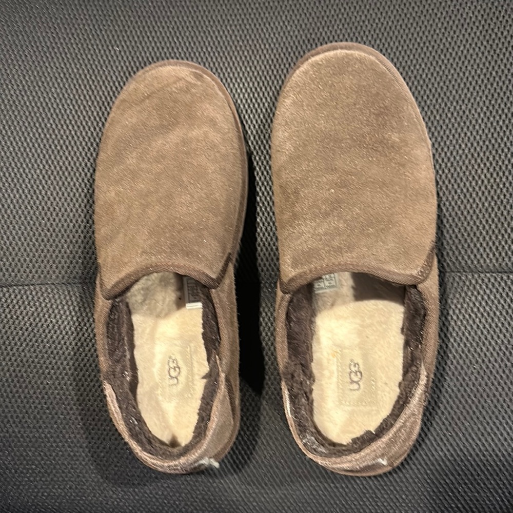 Men’s UGG Slippers.  Size 12.  Brown.